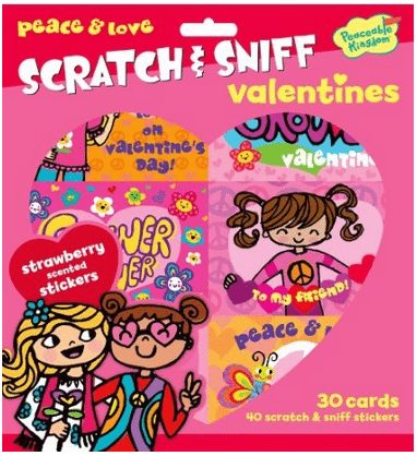 Scratch and Sniff Valentine Peace and Love