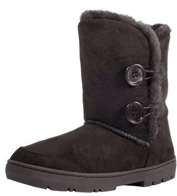 Twin Button Fully Fur Lined Waterproof Winter Snow Boots