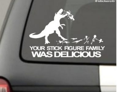 Your Stick Figure Family Was Delicious Decal