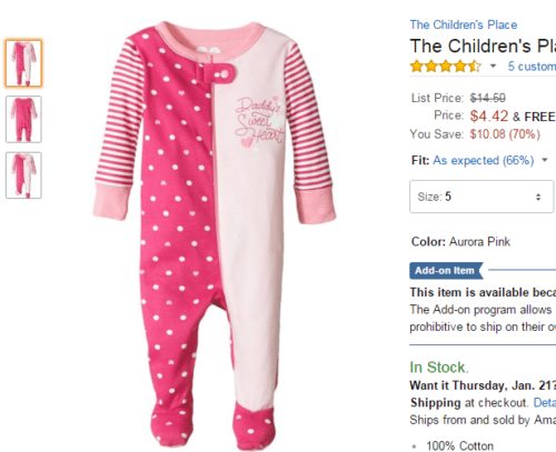 the childrens place heart pjs