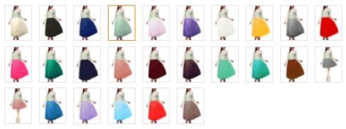 6 layer tutu tulle skirt colors