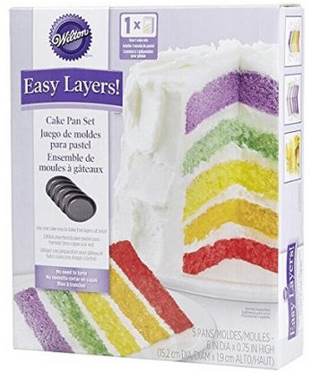 Easy Layers! 5-Piece Cake Pan Set, 6-Inch