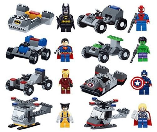 Super Heroes with Vehicles Minifigures