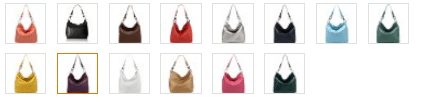 Top Handle Soft Hobo Shopper Handbag colors