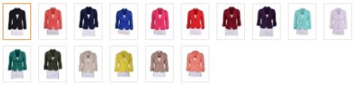 Women's Casual Work Solid Candy Color Blazer Colors