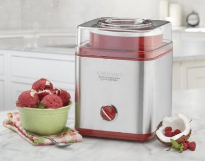 Cuisinart Automatic Frozen Yogurt - Ice Cream & Sorbet Maker - Red