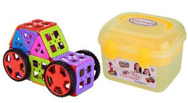 Magnetic Building Blocks Including Accessories