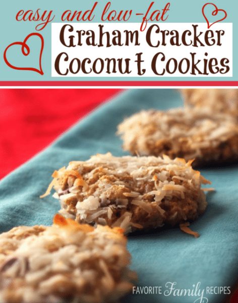 easy low fat treat ideas, coconut graham cracker cookies