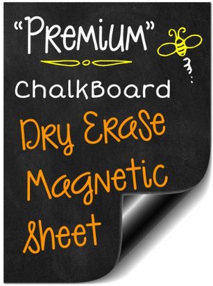 Flexible Magnetic Black Chalkboard Message Board