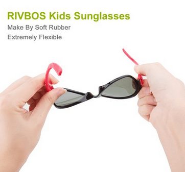 Rubber Flexible Kids Polarized Sunglasses1