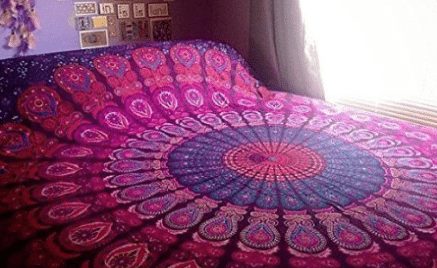 Bedspread Beach Tapestry, round beach towel