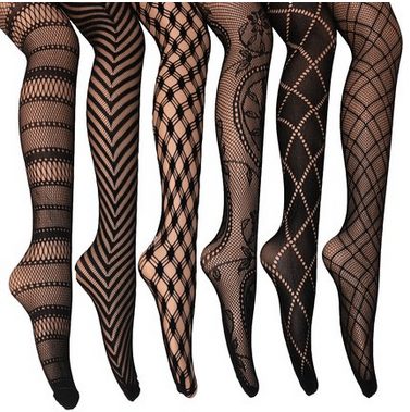 Frenchic Fishnet Lace Stocking Tights Extended Sizes