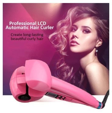 pink hair curler