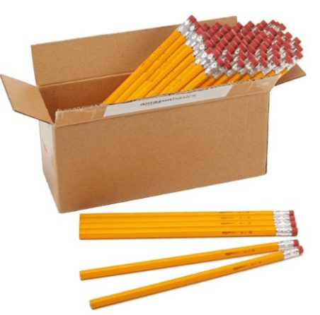 stock up price on school supplies. box of pencils, free shipping