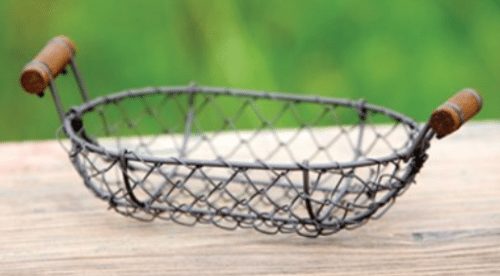 Antique Style Small Wire Basket