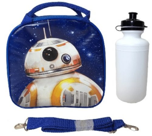 Disney Star Wars Blue Bb-8 Lunch Bag with Water Bottle & Adjustable Shoulder Strap