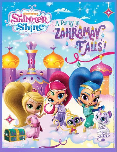 Shimmer and Shine Party, books, movies, free coloring book perfect for preschool aged children #shimmerandshine #ad