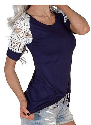 womens-lace-stitching-short-sleeve-blouse-top