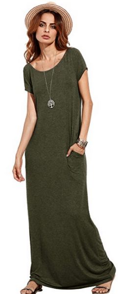 womens-short-sleeve-loose-casual-plain-long-maxi-dress