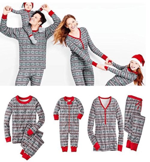 christmas-pajamas-family-sets-deer-sleepwear-nightwear-pyjamas-xmas-gift-snowflake