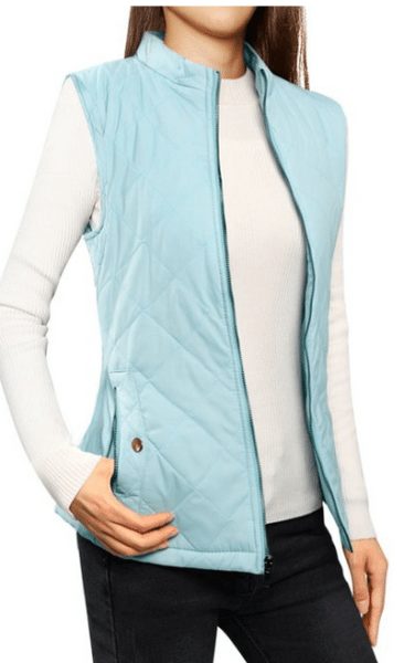 woman-stand-collar-zip-up-front-quilted-padded-vest