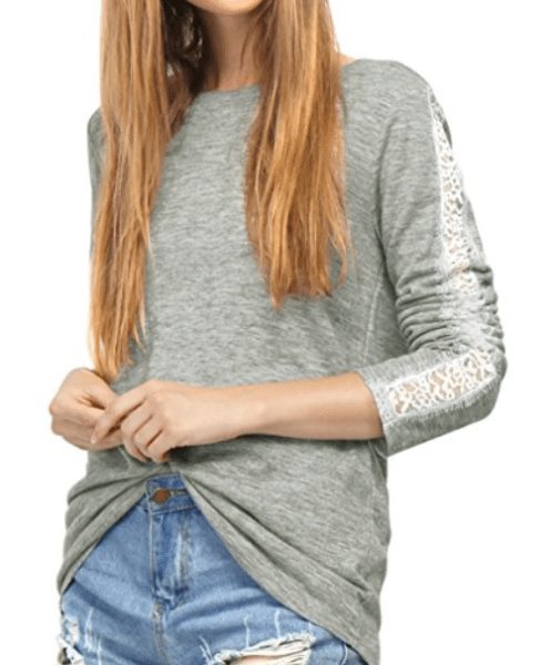 allegra-k-women-round-neck-lace-panel-long-sleeves-t-shirt
