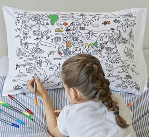 world-map-cotton-pillowcase-to-color-in-with-pens