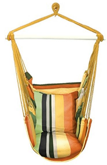 Sorbus Hanging Rope Hammock Chair Swing Seat for Any Indoor or Outdoor Spaces