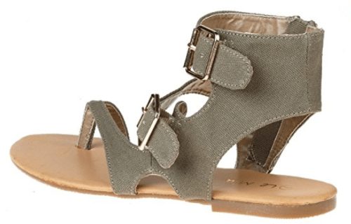 Gladiator Double Buckle Flat Summer Sandals