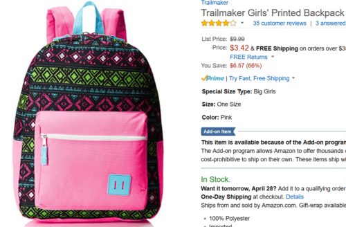 Trailmaker Girls' Backpack 