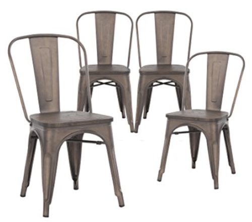 Metal Indoor/Outdoor Stackable Chairs