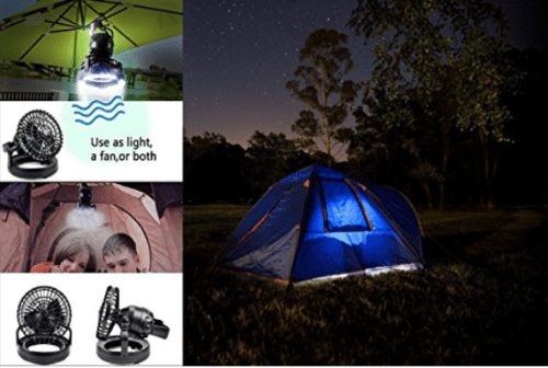 Portable LED Camping Lantern/Fan 