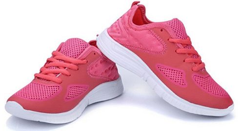 Kids Breathable Lace-up Running Shoes