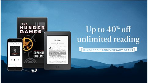 Kindle 10th Anniversary Deals