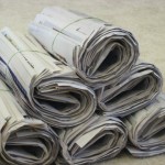 newspaper stack