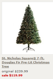 pre lit christmas tree sale