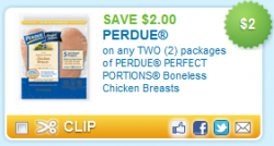 $2off 2 Perdue perfect portions B/S chicken breast