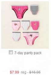 childrens place panty pack