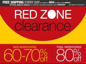 jcpenny red zone sale