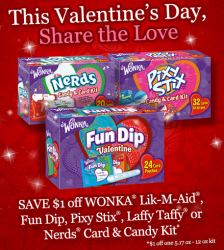 Wonka Valentine candy coupon