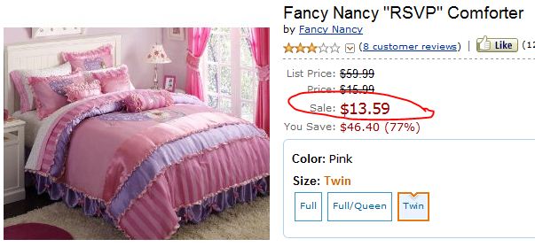 fancy nancy bedding