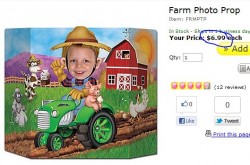 farm party photo backdrop