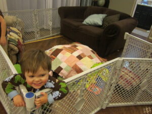 kids in a cage