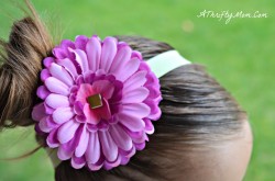 DIY Flower hair Clips for under a dollar8