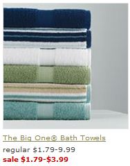 Kohls towel deal