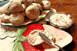Strawberry Biscuits With Strawberry Cream Cheese Spread