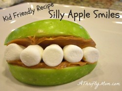 kids recipes silly apple smiles1