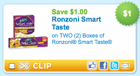 ronzoni smart taste pastas