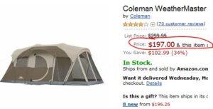 coleman tent