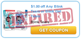 $1.00 off Any Blink Tears or Blink Gel Tears Lub